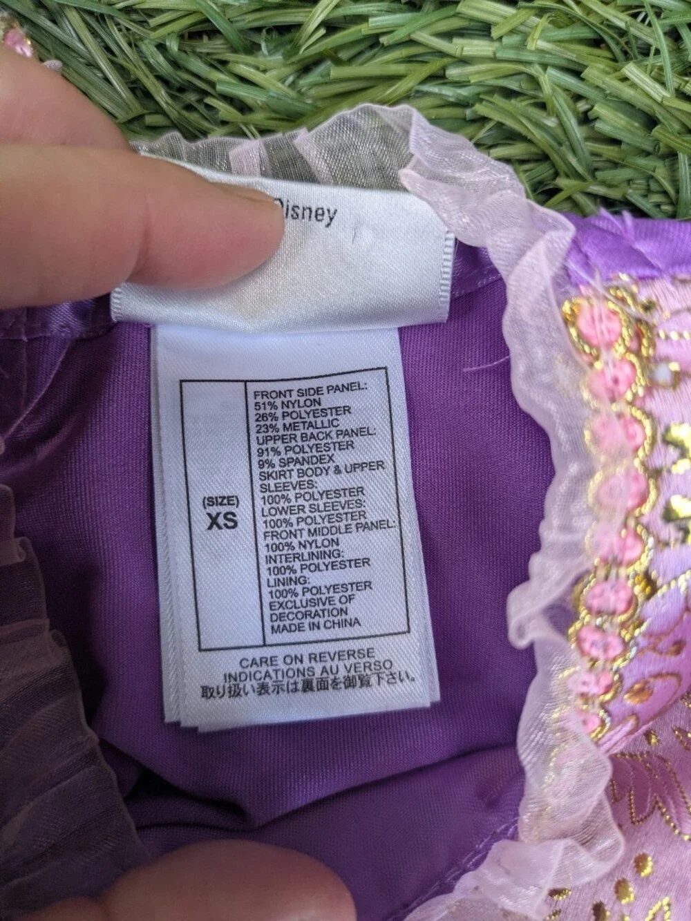 Disney Rapunzel Purple Princess Dress with Lace-Up Bodice - Picture 3 of 11